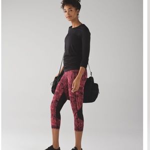 NEW Lululemon Pace Rival Crop Electric Coral
